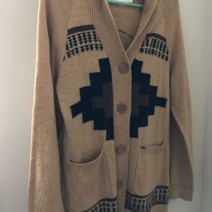 Wool obey cardigan